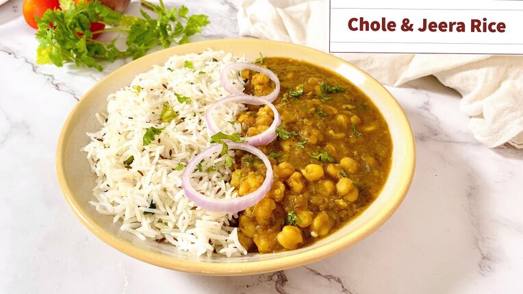 Authentic Jeera Rice with Chole Recipe - A Perfect Combo